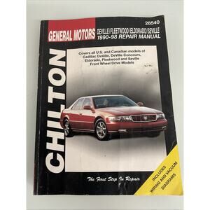 Cadillac Deville, Fleetwood, Eldorado, Seville, Catera, 1990-1998 by Chilton...